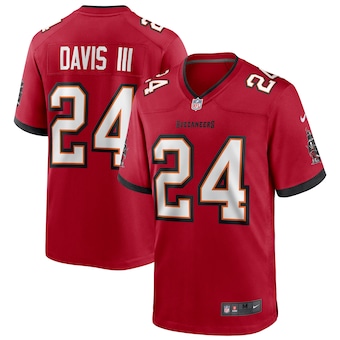 mens nike carlton davis iii red tampa bay buccaneers game pl